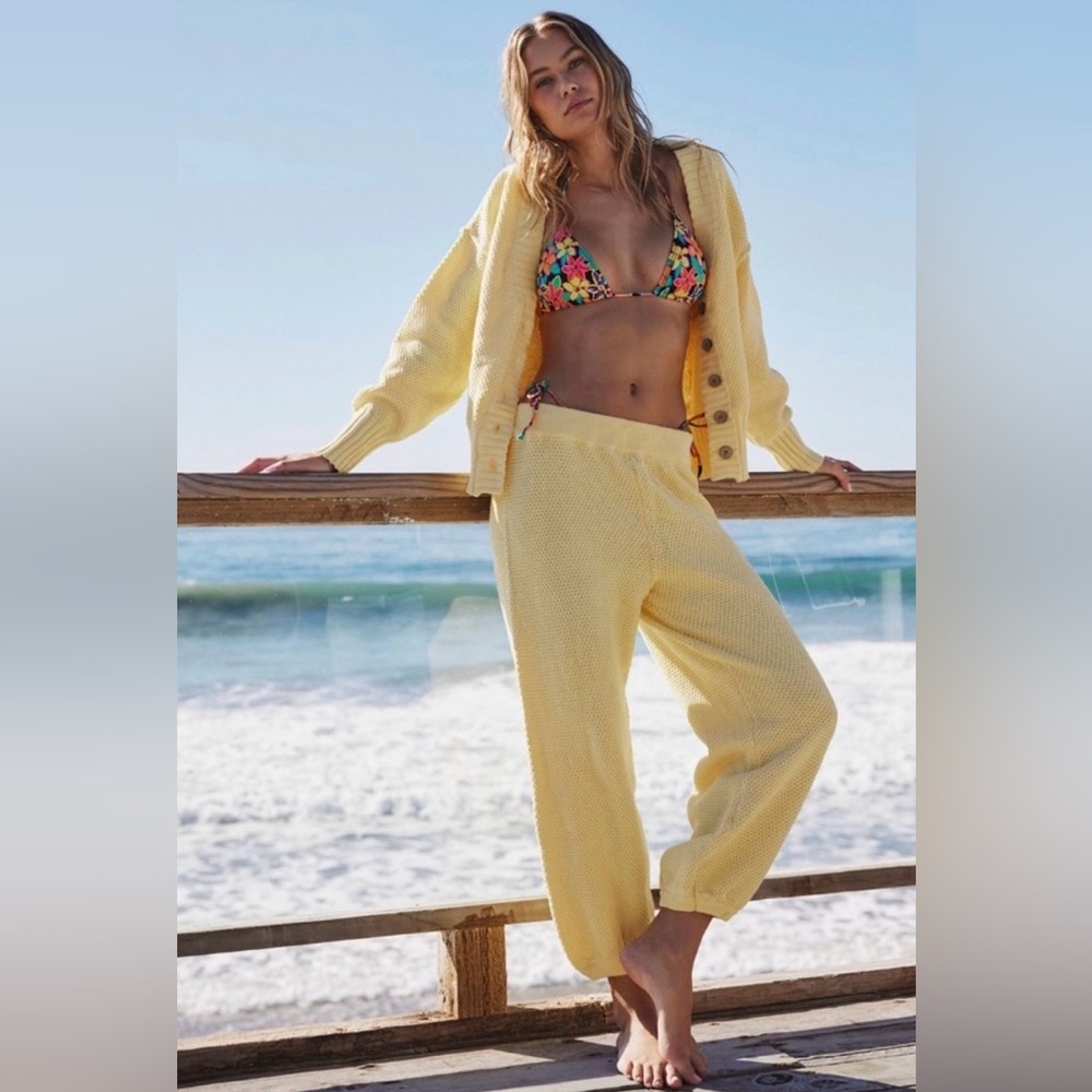 We The Free Sunny Yellow Joggers